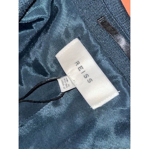 NWT REISS Neya Tailored Blazer petrol blue Women's Size 2 - Picture 10 of 14